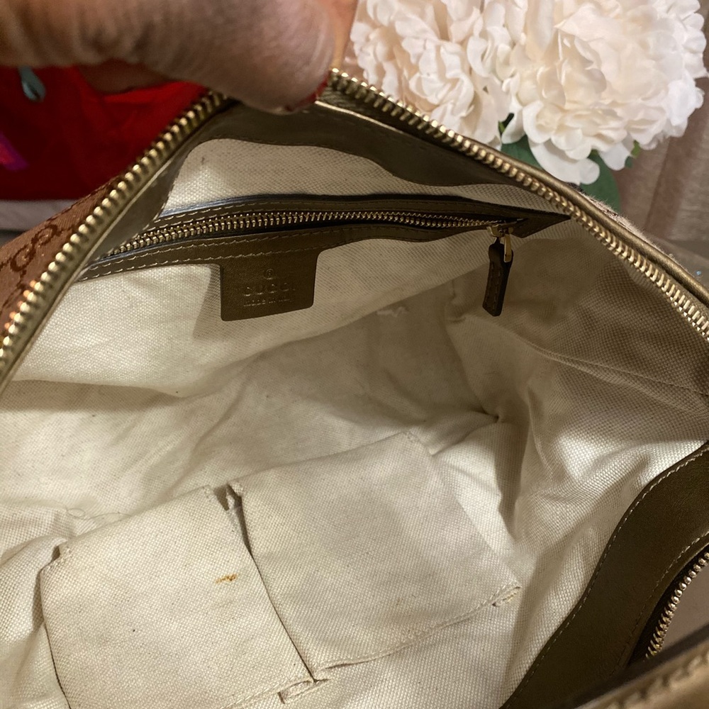 Gucci Small Heart Bit hobo in GG Lurex fabric. - Picture 5 of 6